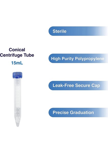 Kendiliğinden Duran Santrifüj Tüpleri 50ML, [50 Paket] Plastik Test Tüpü (Yurt Dışından)