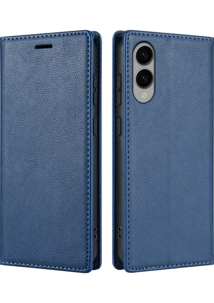 Samsung Galaxy S25 Edge Cüzdan Kılıfı Manyetik Kapatma Pu Deri Telefon Kılıfı (Yurt Dışından)