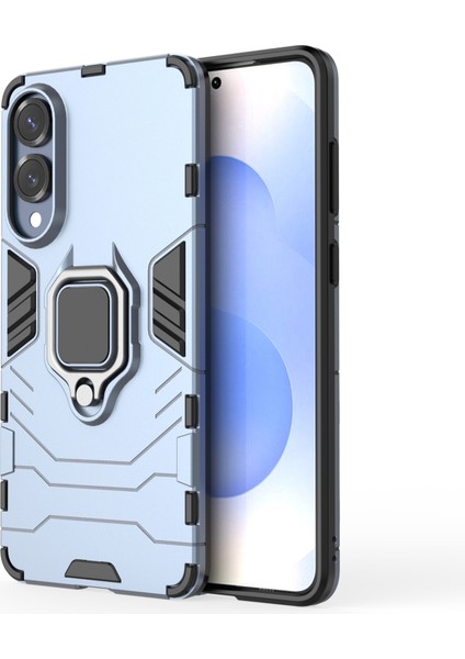 Samsung Galaxy S25 Edge Pc + Tpu Koruyucu Telefon Kılıfı ve Halka Ayaklı (Yurt Dışından)