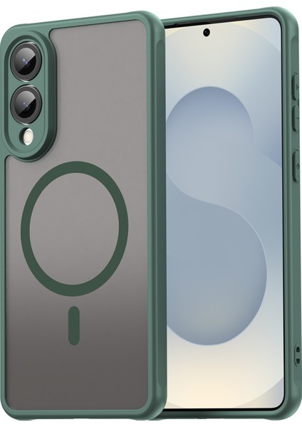 Samsung Galaxy S25 Edge Tpu + Pc Mat Cilt Dokunmatik Telefon Kılıfı Magsafe ile Uyumlu (Yurt Dışından)