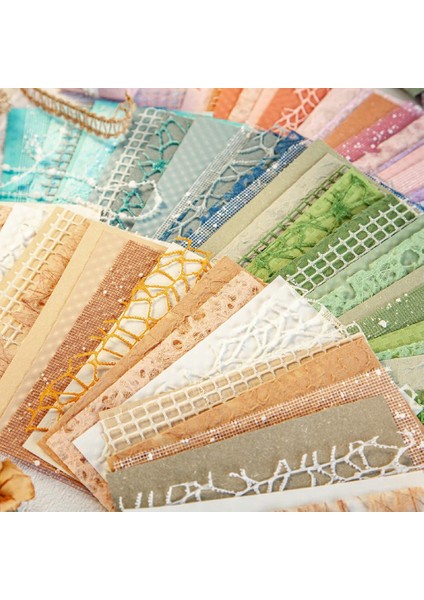 96 Yaprak Dokulu Scrapbook Kağıdı ve File Kumaş Çeşitli Seti, (Yurt Dışından)
