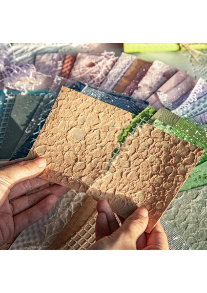 96 Yaprak Dokulu Scrapbook Kağıdı ve File Kumaş Çeşitli Seti, (Yurt Dışından)