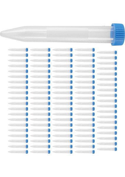100 Adet Konik Santrifüj Tüpleri 15ML Vidalı Kapaklı (Yurt Dışından)