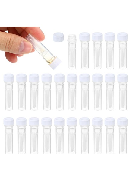 25 Adet Kendiliğinden Duran Kriyojenik Şişe Vida Üstü Dondurma Test Tüpü (Yurt Dışından)