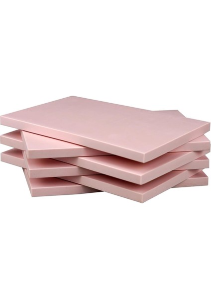 6 Paket Kauçuk Blok Damga Oyma Blokları Pembe Kauçuk (Yurt Dışından)