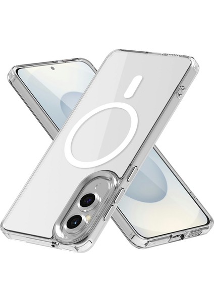 Samsung Galaxy S25 Edge Tpu+Pc Şeffaf Telefon Kılıfı Magsafe ile Uyumlu (Yurt Dışından) fiyatları