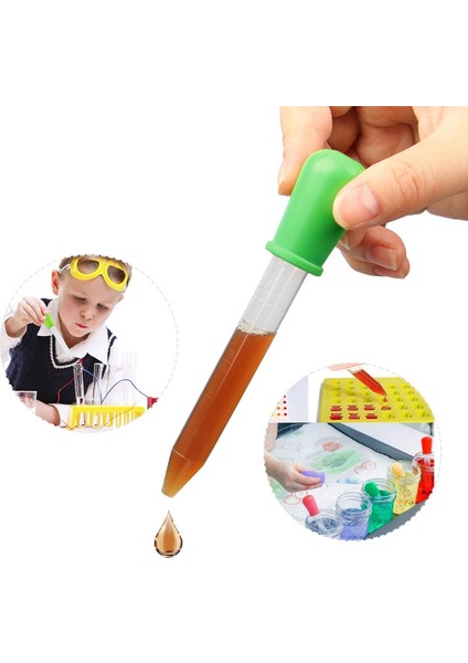 24 Paket Sıvı Damlalık, 5ml Silikon ve Plastik Damlalık, 8 Renk (Yurt Dışından)