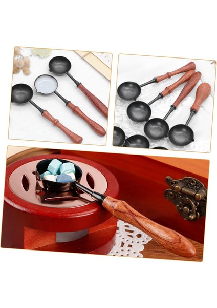 D Lacquer Seal Yapışmaz Kaşık Sızdırmazlık Mumu Kaşık Damga Mührü (Yurt Dışından)