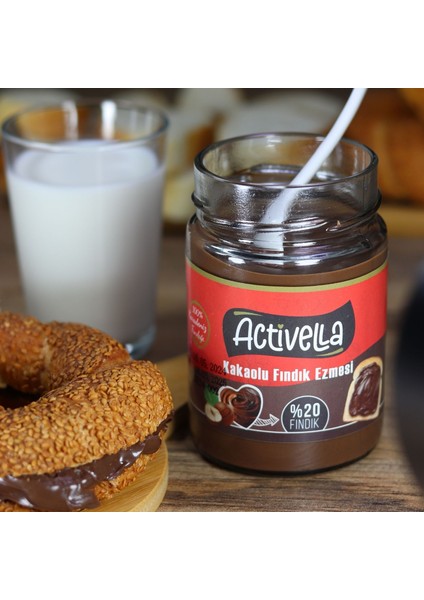 Kakaolu Fındık Ezmesi 330 gr %20 Fındıklı