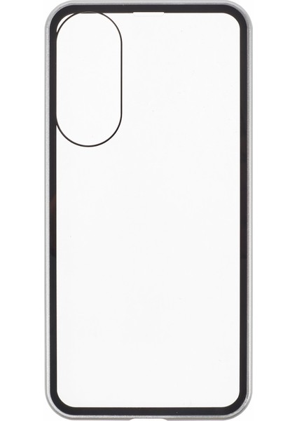 Samsung Galaxy S25 Edge Çift Taraflı Temperli Cam Manyetik Şeffaf Telefon Kılıfı (Yurt Dışından)
