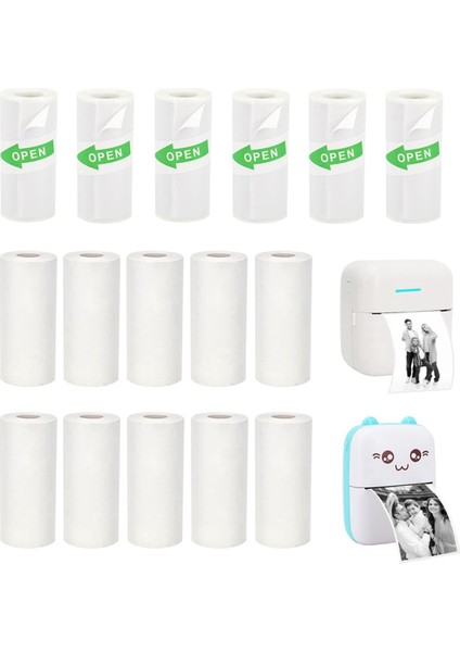 16 Rulo Mini Termal Yazıcı Kağıdı (Yurt Dışından)