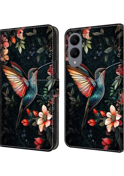 Samsung Galaxy S25 Edge Deri Kılıf Cüzdan Standı Kapaklı Telefon Kılıfı (Yurt Dışından)