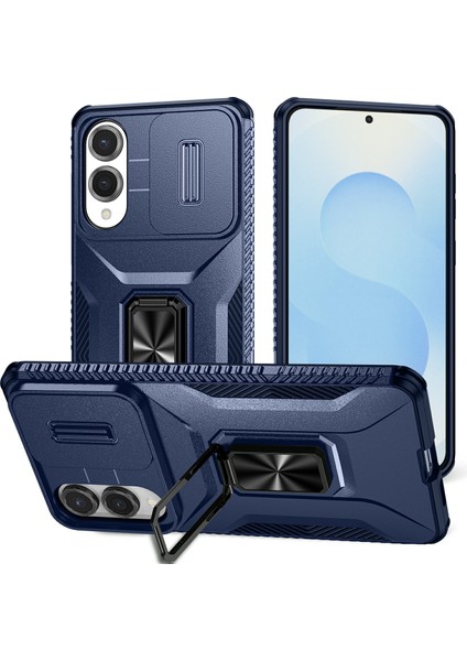 Samsung Galaxy S25 Edge Camshield Kickstand Tpu + Pc Kaymaz Telefon Kılıfı (Yurt Dışından)