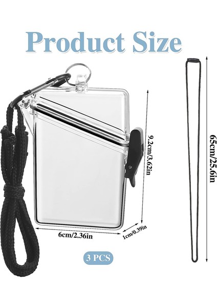 3 Paket Kimlik Kartı Rozeti Tutucu Kılıfı, Boyun Askısı Ile, Kimlik Rozetleri ve Anahtarlar Için (Yurt Dışından) modelleri