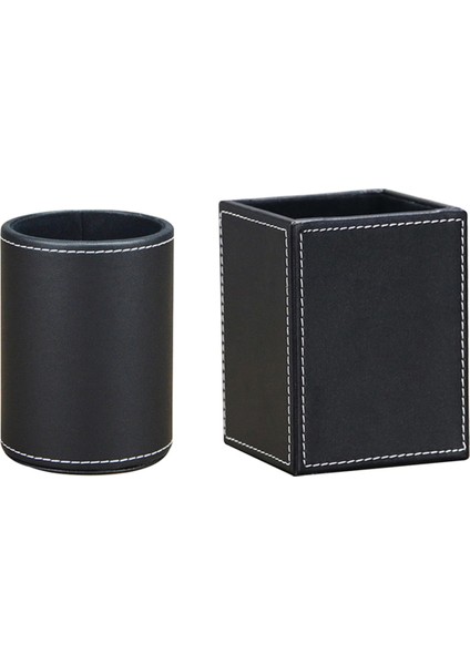 2 Paket Pu Deri Kalemler Kalemlik Ofis Aksesuarları (Yurt Dışından)
