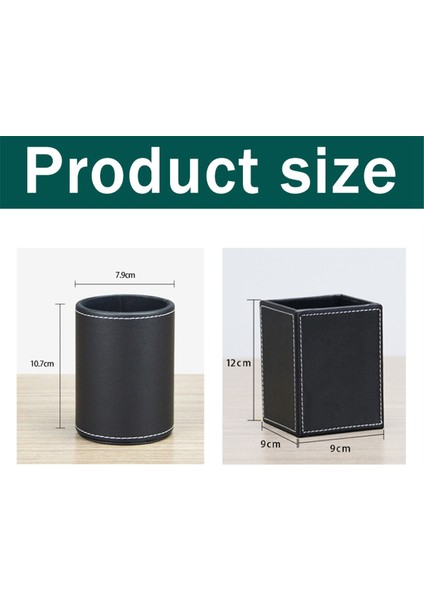 2 Paket Pu Deri Kalemler Kalemlik Ofis Aksesuarları (Yurt Dışından)