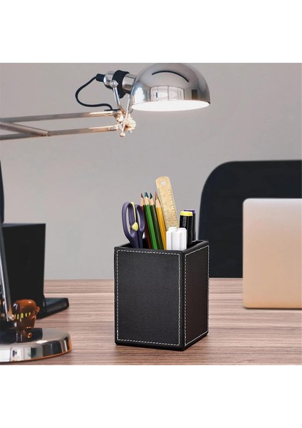 2 Paket Pu Deri Kalemler Kalemlik Ofis Aksesuarları (Yurt Dışından)