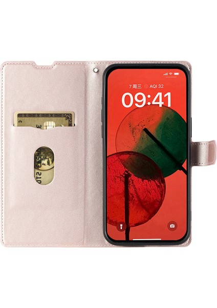 Samsung Galaxy S25 Edge Pu Deri Kapaklı Telefon Kılıfı Kart Yuvası, Kayış (Yurt Dışından)
