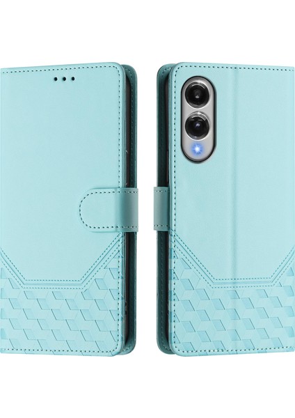Samsung Galaxy S25 Edge Honeycomb Rfıd Engelleme Deri Telefon Kılıfı Kayışlı (Yurt Dışından)