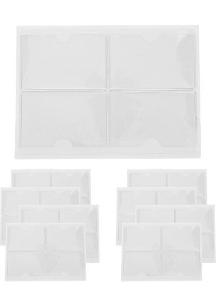 36 Adet Kendinden Yapışkanlı Etiket Kart Tutucu Indeks Cepleri Tutucu 6x8.5cm (Yurt Dışından)