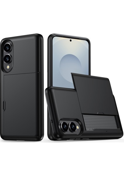 Samsung Galaxy S25 Edge Kart Tutucu Tpu + Pc Telefon Arka Kapağı (Yurt Dışından)