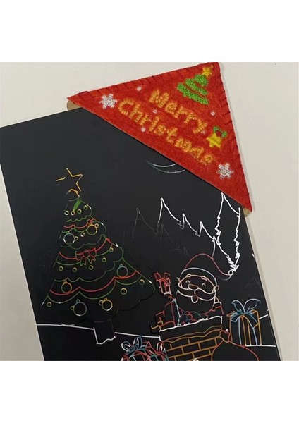 4 Adet Noel Çin Tarzı Ayraç El Işlemeli (Yurt Dışından)