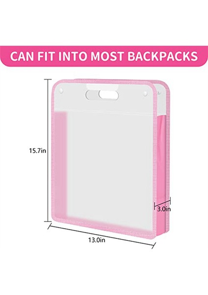12X12 Scrapbook Kağıt Saklama Seti - Şeffaf Saplı 3'lü (Yurt Dışından)