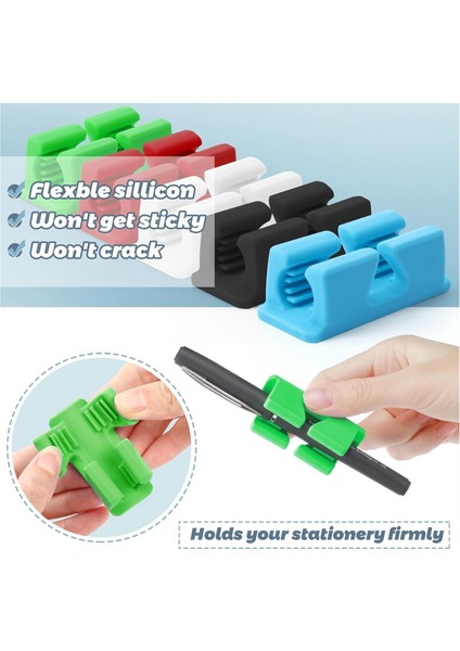 10 Adet Silikon Kalemlik,masa Için Yapışkan Kalemlik,çok Renkli (Yurt Dışından) indirimleri