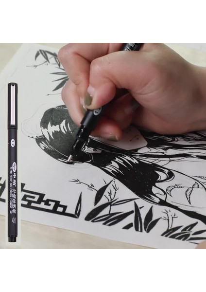 Sipa 8 Adet Siyah Ince Kalemler Mini Liner Fineliner Çizim Kalemleri (Yurt Dışından) fiyatları