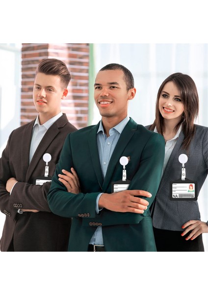 100 Adet Geri Çekilebilir Rozet Makarası Klipsleri Kimlik Kartı Tutucu Makarası, B (Yurt Dışından) indirimleri