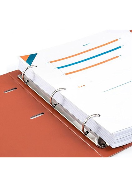 10 Adet A5 Defter 3-Halkalı Kapak Mekanizmalı Mektup (Yurt Dışından)