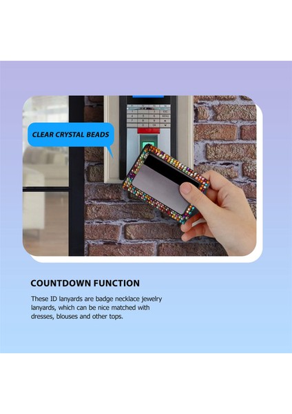4 Set Yapay Elmas Boyun Askısı Kimlik Kartı Tutucu Rozet Makarası Kart Tutucu (Yurt Dışından) fırsatları