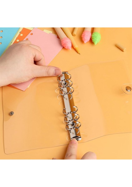 3 Paket A6 Şeffaf Yumuşak Pvc 6 Halkalı Klasör Kapağı Şeffaf Klasör (Yurt Dışından) fırsatları