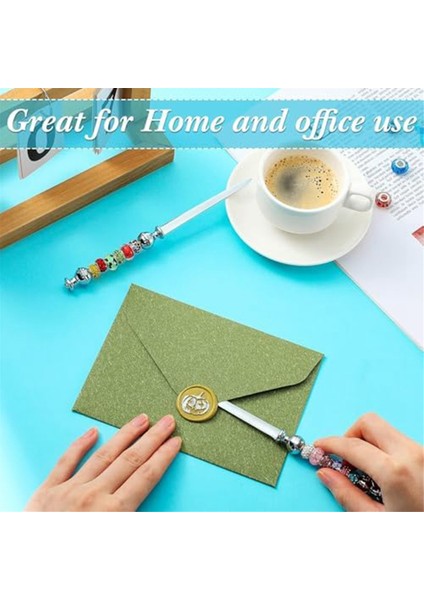 16 Adet Boncuklu Mektup Açacağı Mektup Açacağı Hediye Ofis Için (Yurt Dışından) fırsatları