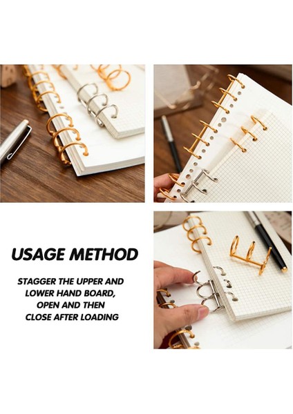 20 Adet 3 Halka Altın Kitap Halkaları Yaprak Dosyaları Ofis Kitap Halkaları (Yurt Dışından) fiyatları