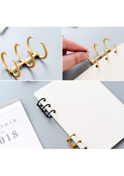 20 Adet 3 Halka Altın Kitap Halkaları Yaprak Dosyaları Ofis Kitap Halkaları (Yurt Dışından) fırsatları