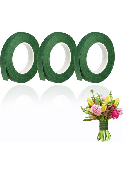 50 Adet Çiçek Bandı Kendinden Yapışkanlı Buket Çiçek Sapı Kağıt Bandı (Yurt Dışından)