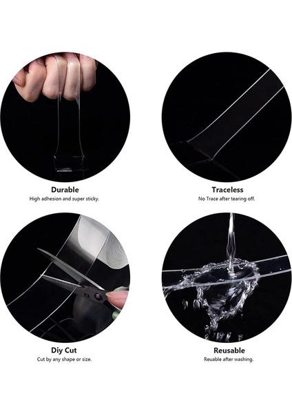 Duvarlar, Ev Dekorasyonu Için Çift Taraflı Bant, Çıkarılabilir ve Tekrar Kullanılabilir (Yurt Dışından) fiyatları