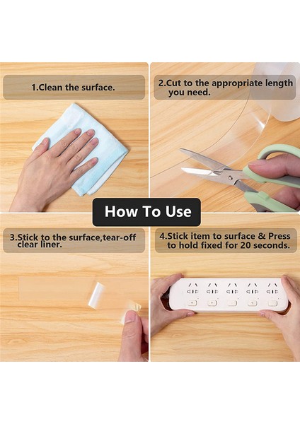 Duvarlar, Ev Dekorasyonu Için Çift Taraflı Bant, Çıkarılabilir ve Tekrar Kullanılabilir (Yurt Dışından) indirimleri