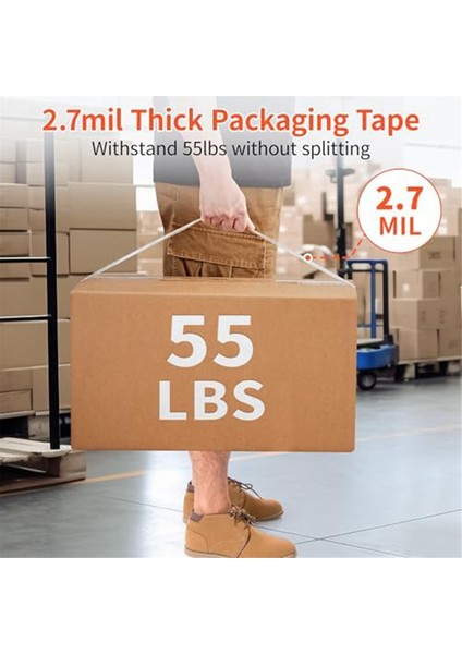 3 Rulo Şeffaf Paketleme Bandı Bant Dağıtıcısı (Yurt Dışından)