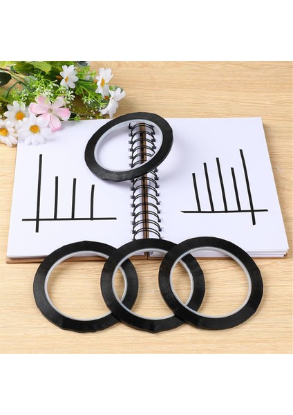 Beyaz Tahta Bandı, Siyah Ince Çizgili Bant, 3 mm Genişliğinde Ince Çizgili Bant (Yurt Dışından) indirimleri