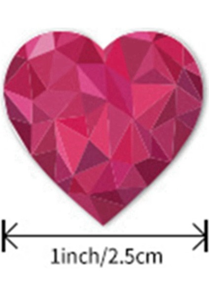 Kalp Şeklinde Çıkartmalar Sevgililer Günü Düğün Hediye Kutusu Çanta Dekorasyonu (Yurt Dışından) fiyatları