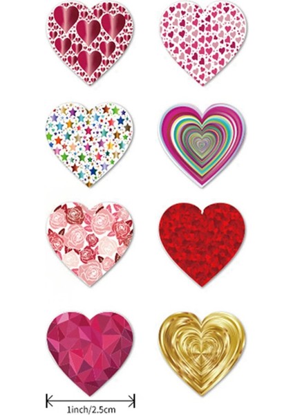 Kalp Şeklinde Çıkartmalar Sevgililer Günü Düğün Hediye Kutusu Çanta Dekorasyonu (Yurt Dışından) indirimleri