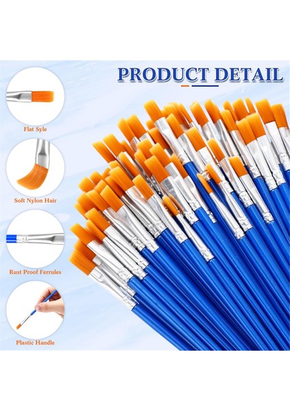 Sınıf El Sanatları Akrilik Yağlıboya Için Düz Boya Fırçaları Toplu (Yurt Dışından) fiyatları