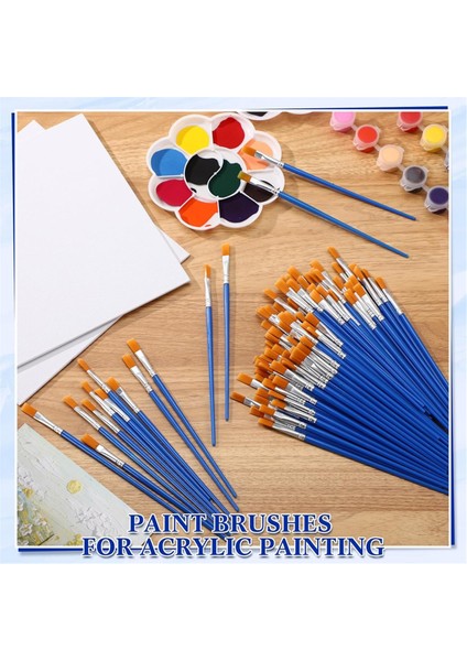 Sınıf El Sanatları Akrilik Yağlıboya Için Düz Boya Fırçaları Toplu (Yurt Dışından) modelleri