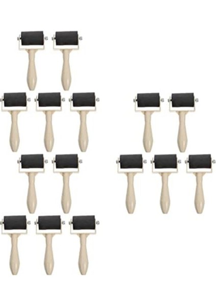 Baskı Rulo Boya Fırçası Mürekkep Aplikatörü Yağlıboya Aracı, 15 Adet (Yurt Dışından)