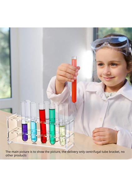 Akrilik Test Tüpü Rafı 12 10ML Akrilik Santrifüj Tüpü Tutucu (Yurt Dışından)