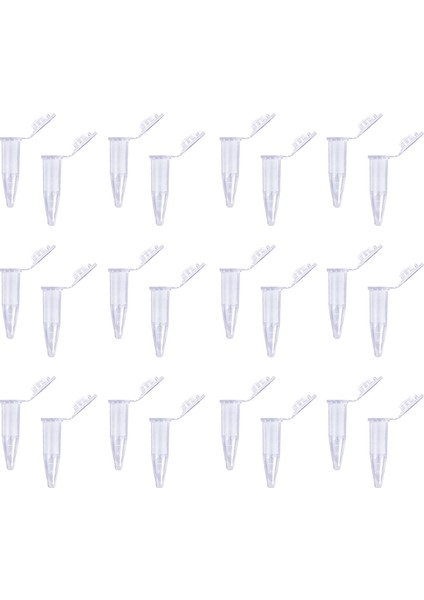 500 Adet Düz Kapaklı Tüp, 1.5ml Mikrosantrifüj Tüpü (Yurt Dışından)