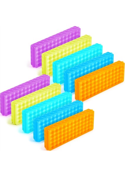 10 Adet Mikrosantrifüj Tüp Rafı Polipropilen Test Tüpü Tutucu Çift (Yurt Dışından)