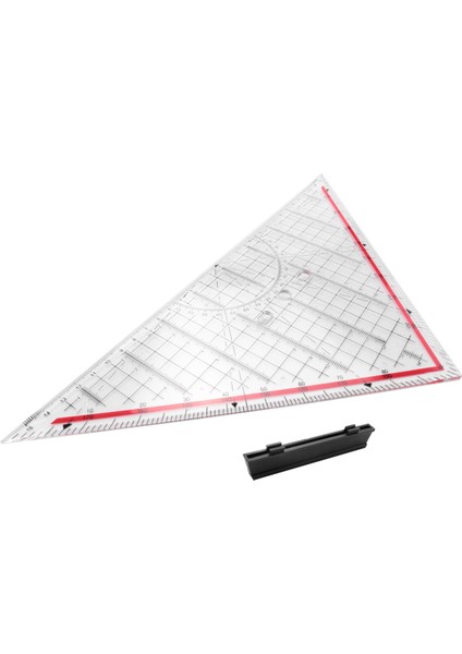 30CM Çizim Üçgen Cetvel Çok Işlevli Çizim Tasarım Cetveli (Yurt Dışından)
